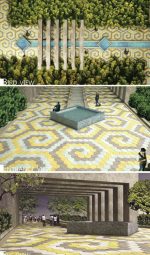 قالب سنگ مصنوعی وکیوم شش ضلعی چرمی(سه بعدی)